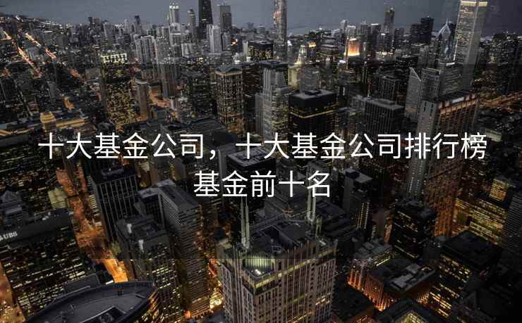 十大基金公司，十大基金公司排行榜基金前十名