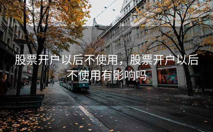 股票开户以后不使用，股票开户以后不使用有影响吗