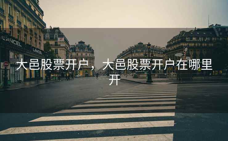 大邑股票开户，大邑股票开户在哪里开