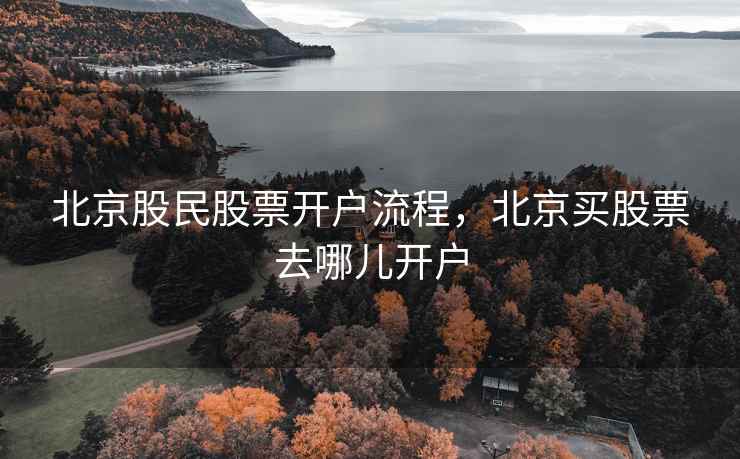 北京股民股票开户流程，北京买股票去哪儿开户