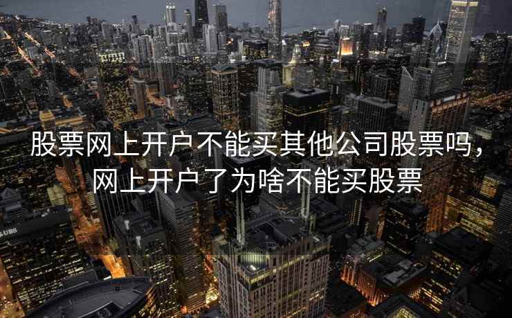 股票网上开户不能买其他公司股票吗，网上开户了为啥不能买股票